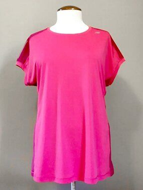 New Balance Two Tone Rose & Burgundy Muscle Tank Top Large Performance